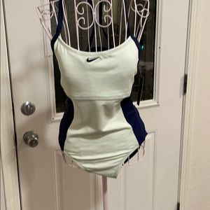 Niki SZ L one piece swimsuit NWT Navy / striped